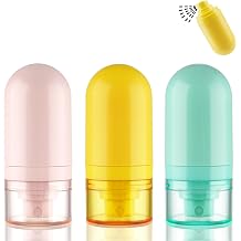 Cosywell Mini Fine Mist Spray Bottles TSA Approved 1oz/30ml 3 Pack Airless Spray Bottle Leak Proof Travel Spray Bottle Plastic Refillable Containers for Perfumes Skincare Water Cosmetics 3color
