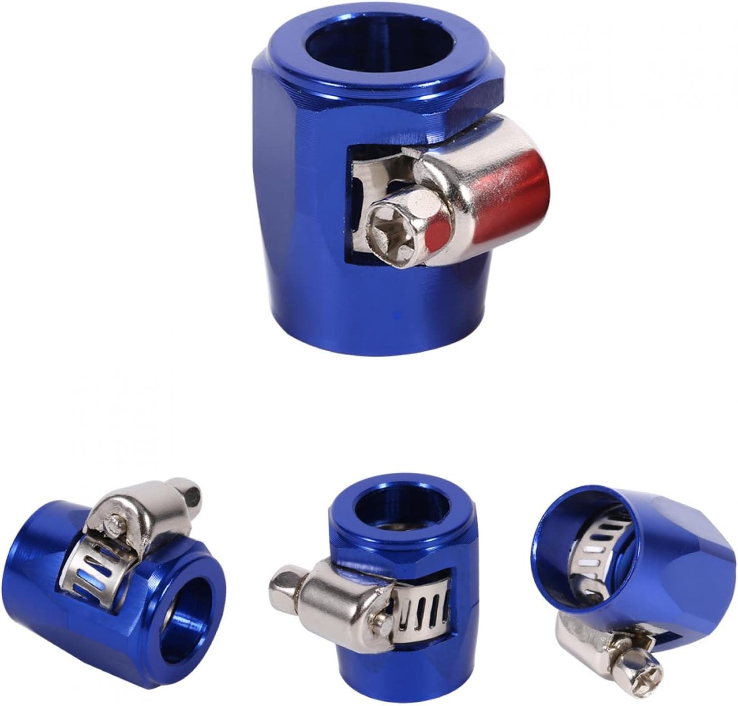 Hose Finisher, AN6 Hose End Finishers Fuel Oil Water Line Clip Clamp for Fuel/Water