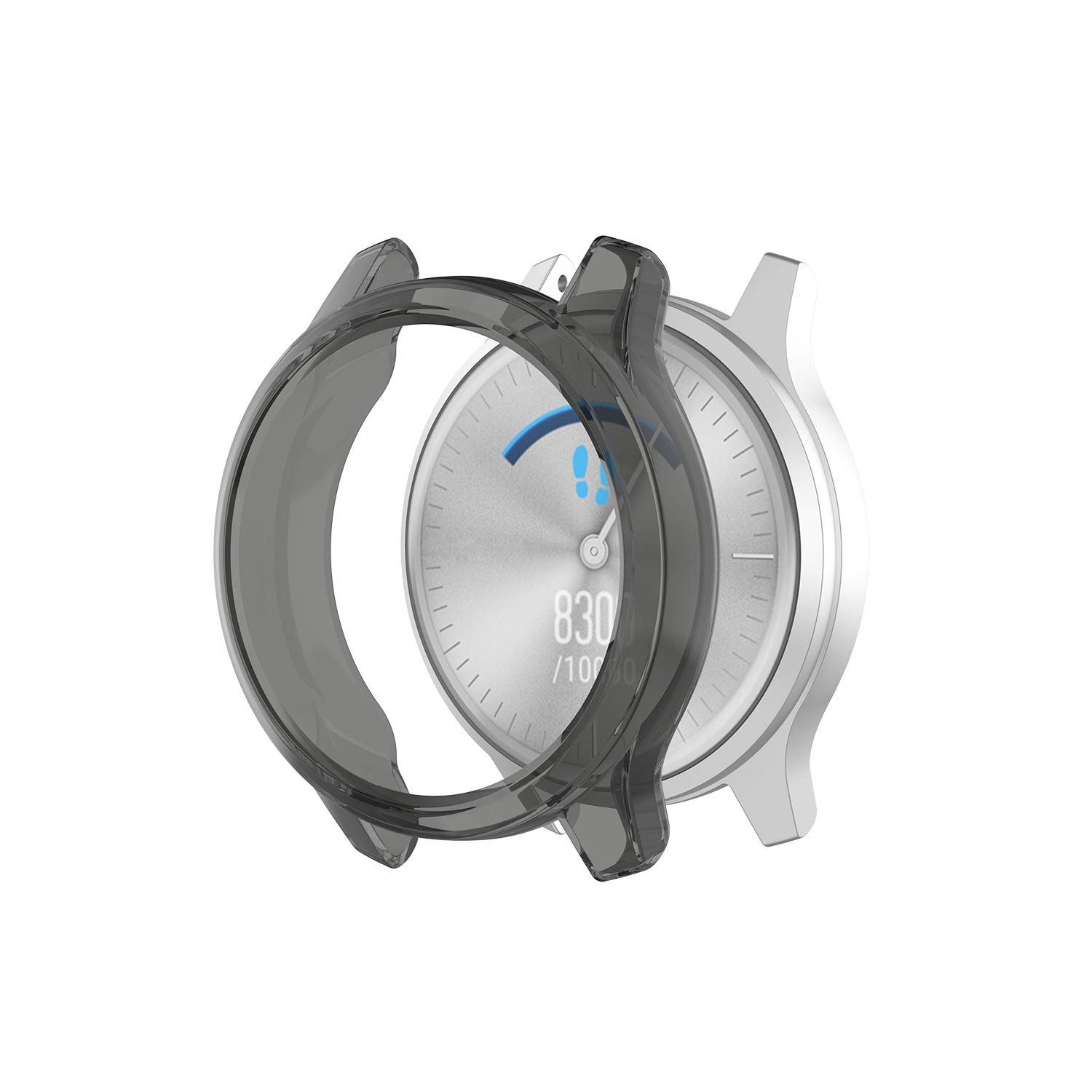 [2-Pack] Senter Case Cover for Garmin vivomove Luxe case,Soft TPU Protective Case Compatible with Garmin vivomove Luxe/VivoMove Trend/vivomove Style Smart Watch