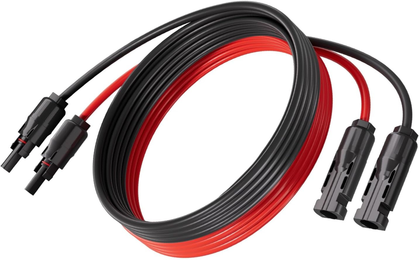 AFERIY Solar Panel 10M/33Ft MC4 Connector Extension Cable: with Female and Male Black & red Suit