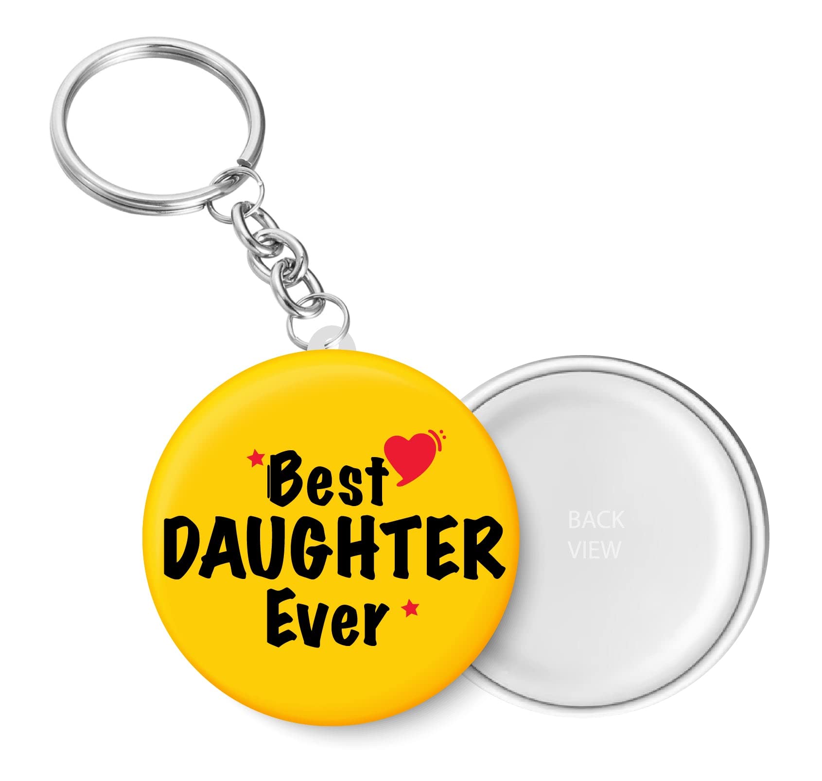 Best Daughter Ever I Relationship I Key Chain (Plastic, Multicolor, 44MM)-image-8