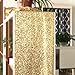 Sequin Table Runners Gold- 12 by 108 Inch Glitter Gold Table Runner-Gold Event Party Supplies Fabric Decorations for Holiday Wedding Birthday