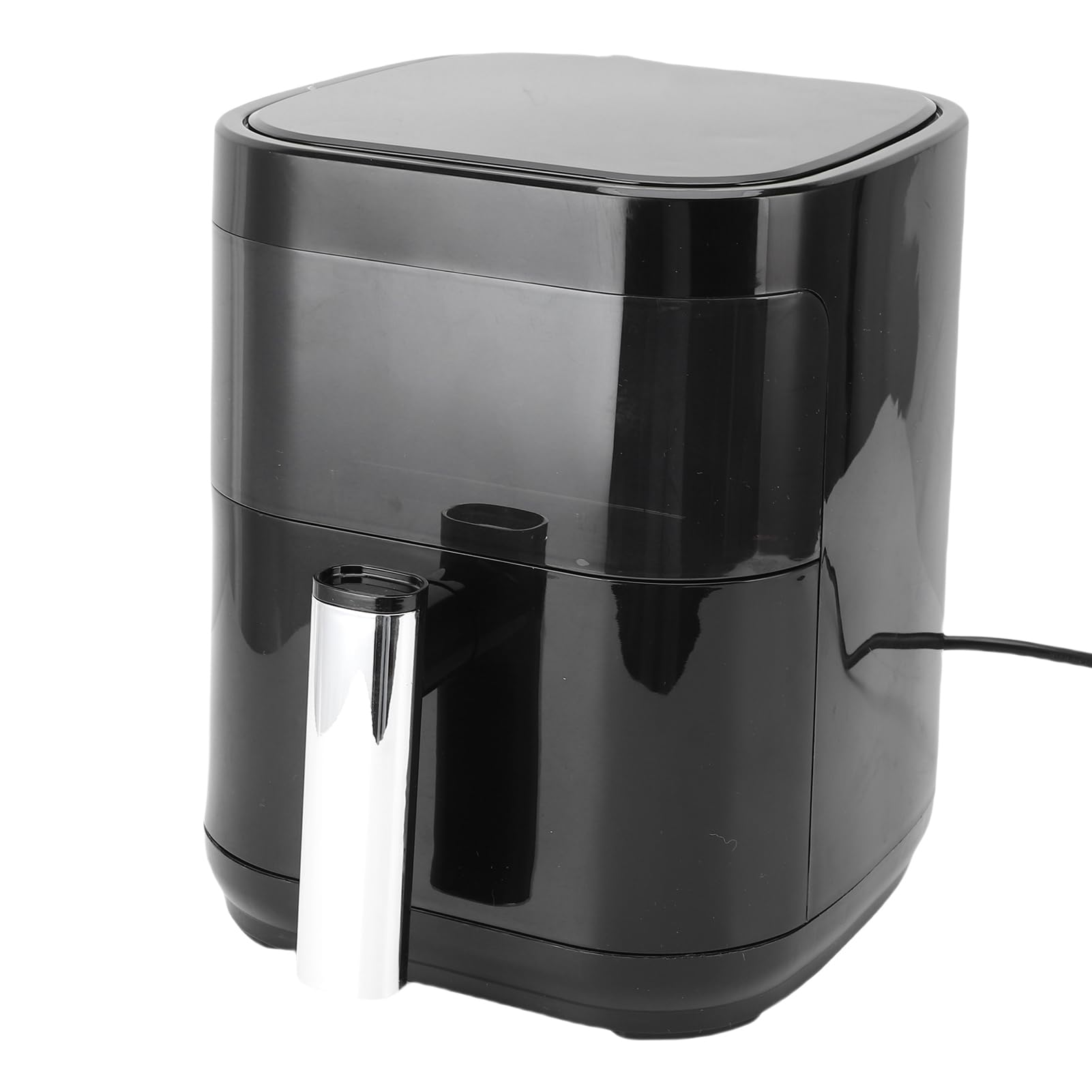 Kompaktowa Cyfrowa Frytkownica z 8 Wbudowanymi Programami, 1200 W, Ekran Dotykowy LCD, Okienko Podglądu, Maksymalna Temperatura 400°F do Zdrowego Gotowania Bez Oleju (wtyczka UE 220V)