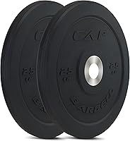 Vista 35 de CAP Barbell - Disco olímpico de goma para barra de pesas, para múltiples opciones