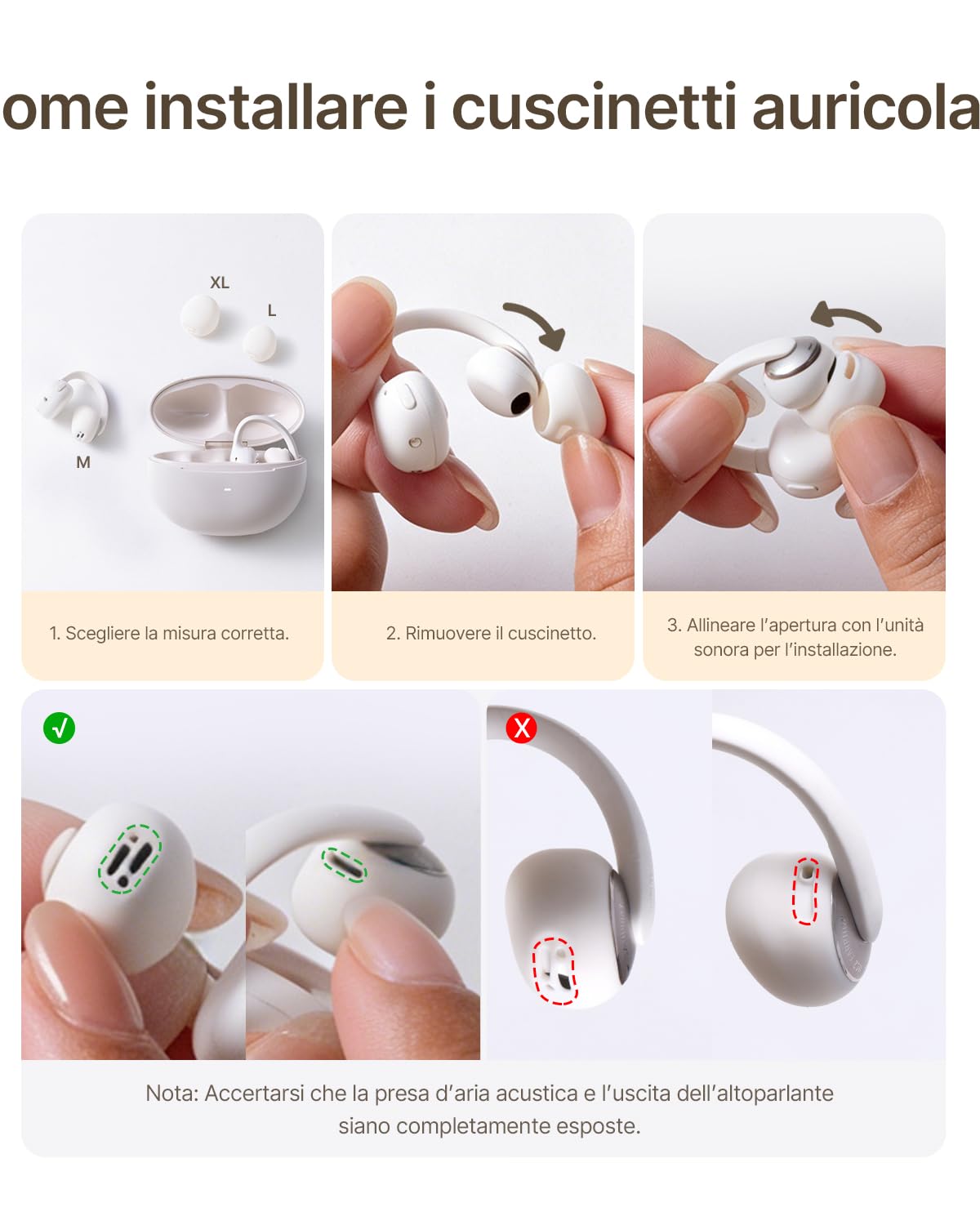 Baseus MC2 Cuffie Open-Ear, Auricolari a Clip con CloudComfort 2.0, Hi-Res Audio, LDAC, SuperBass 3.0, Bluetooth 6.0, 4 Microfoni con IA per chiamate nitide, 55 h di autonomia, IP67, leggeri 5,1 g