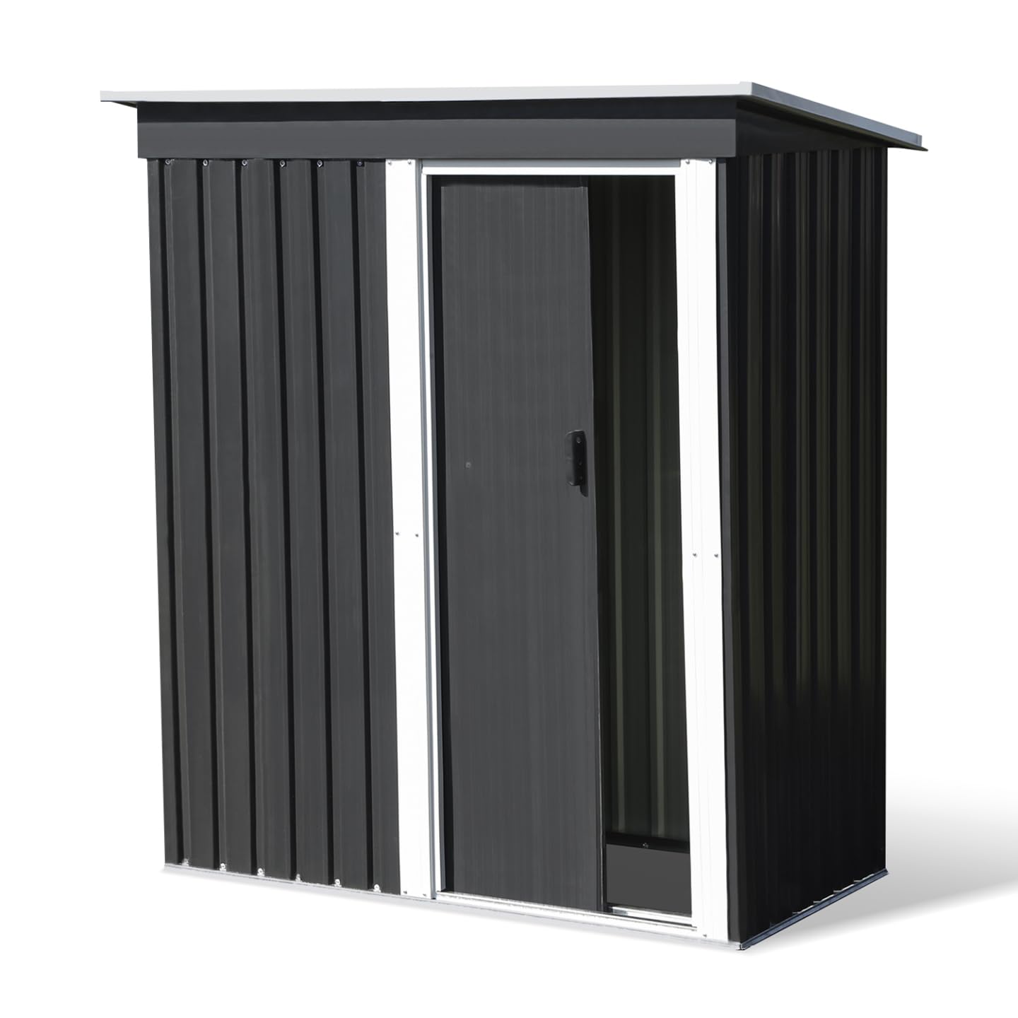 IDMarket - Abri de Jardin 1,​3 m² Gris en Acier galvanisé