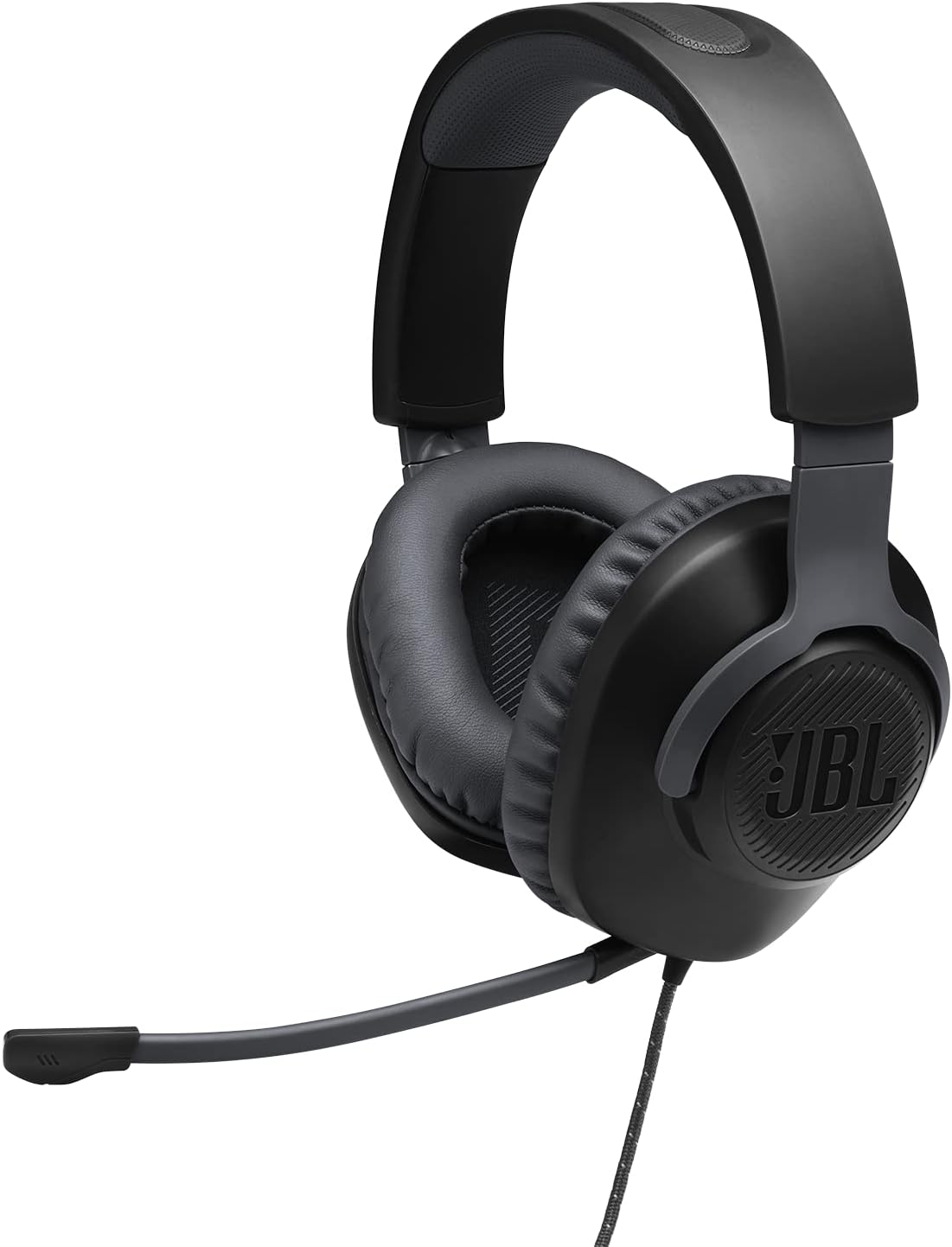 JBL Quantum 100 Surround Sound Multi Platform Wired Gaming Headset - Black (Renewed)
