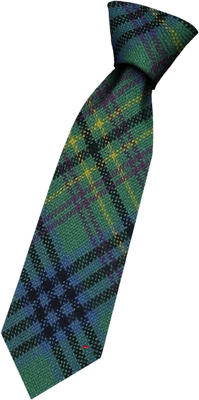 I LUV LTD Boys All Wool Tie Woven And Made in Scotland in Kennedy Ancient Tartan