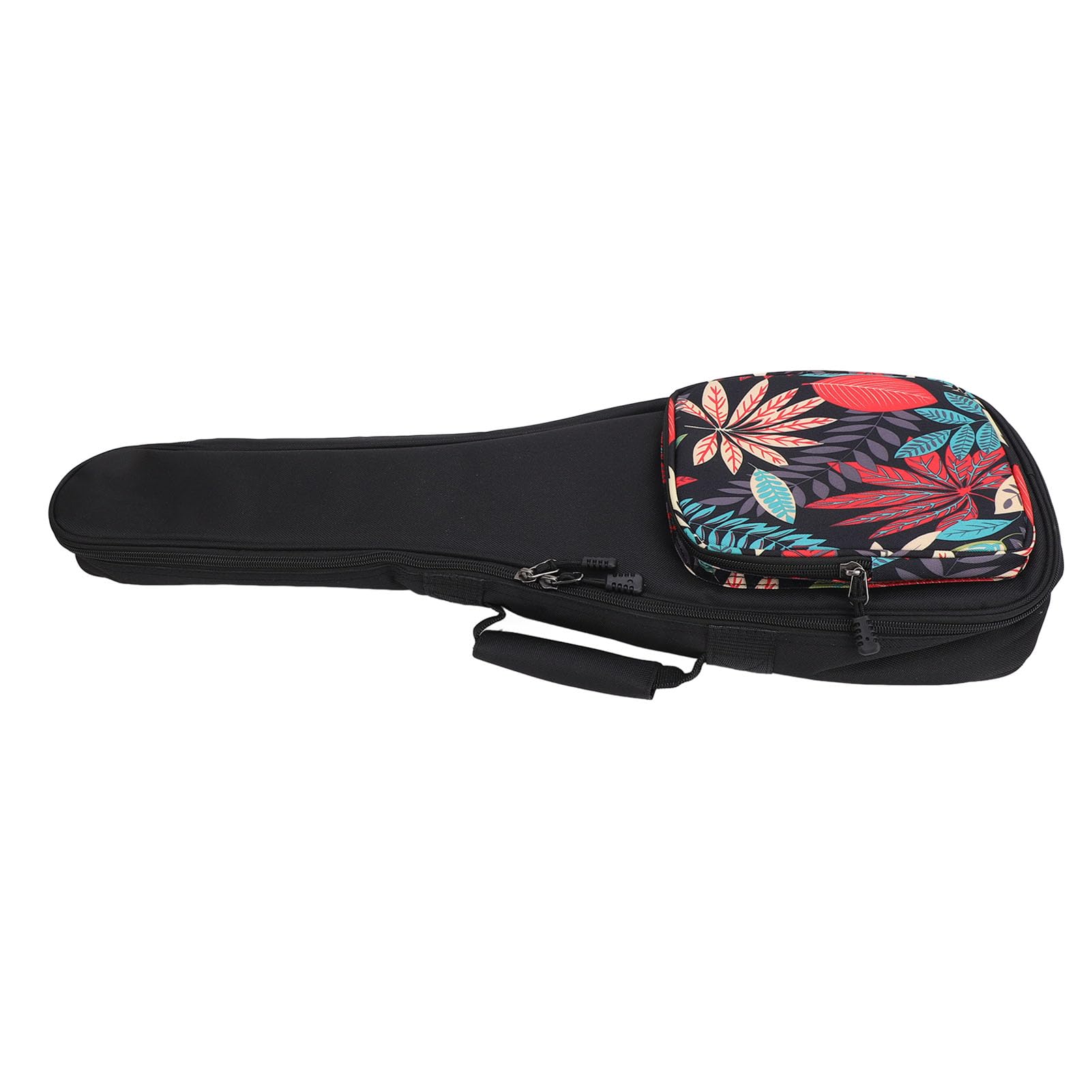 Mochila para Ukelele, Bolsa de Transporte para Ukelele de Viaje con Bolsillo Extra Grande y Acolchado de Esponja de 10 Mm de Grosor, para Ukelele u Otros Instrumentos de Cuerda (21 Pulgadas)