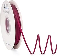 Vista 7 de Ribbli - Cinta de satén de 1/8 pulgadas x 100 yardas, cinta dorada fina de doble cara para uso en tarjetas de invitación de boda, envoltura