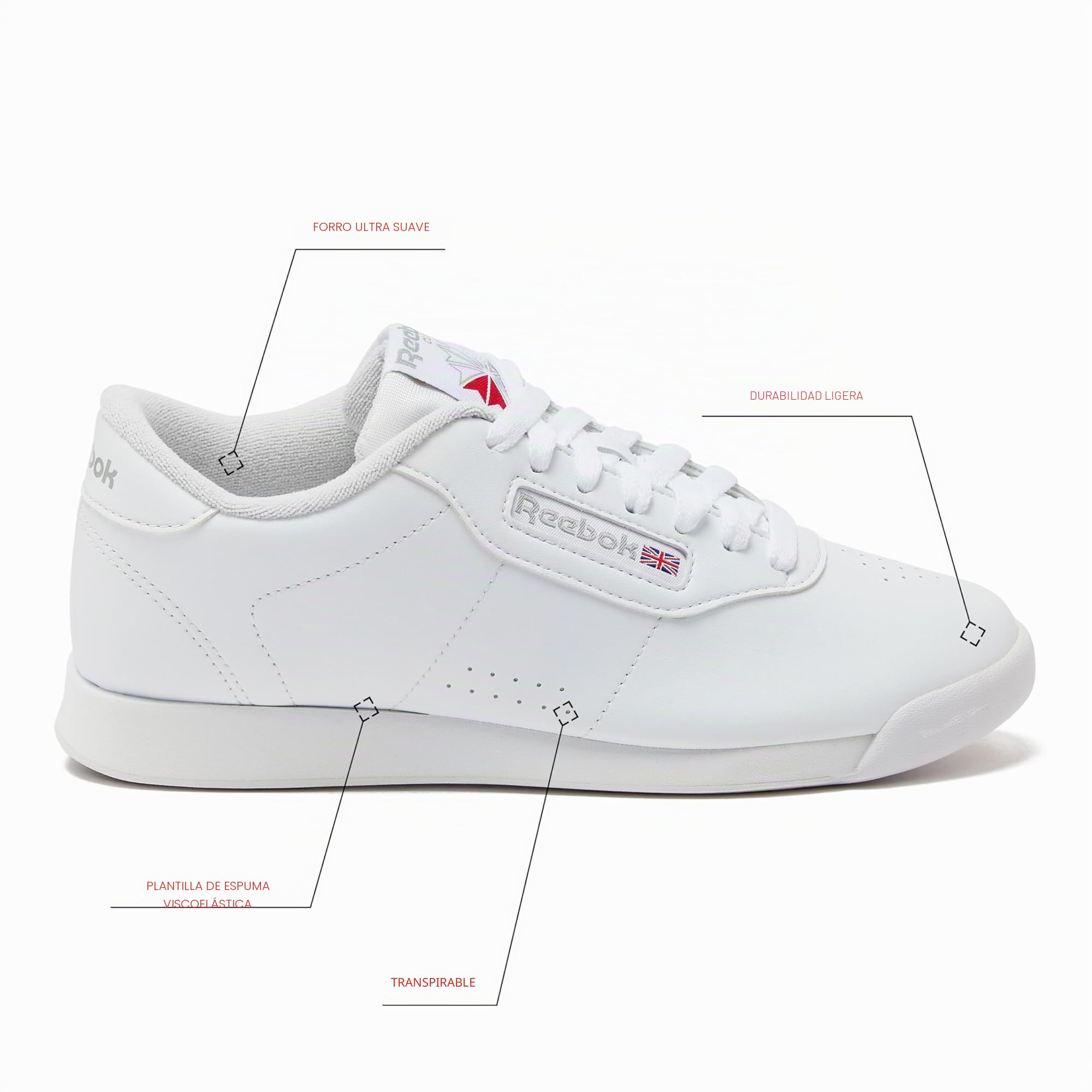 Reebok Princess, Zapatillas Mujer