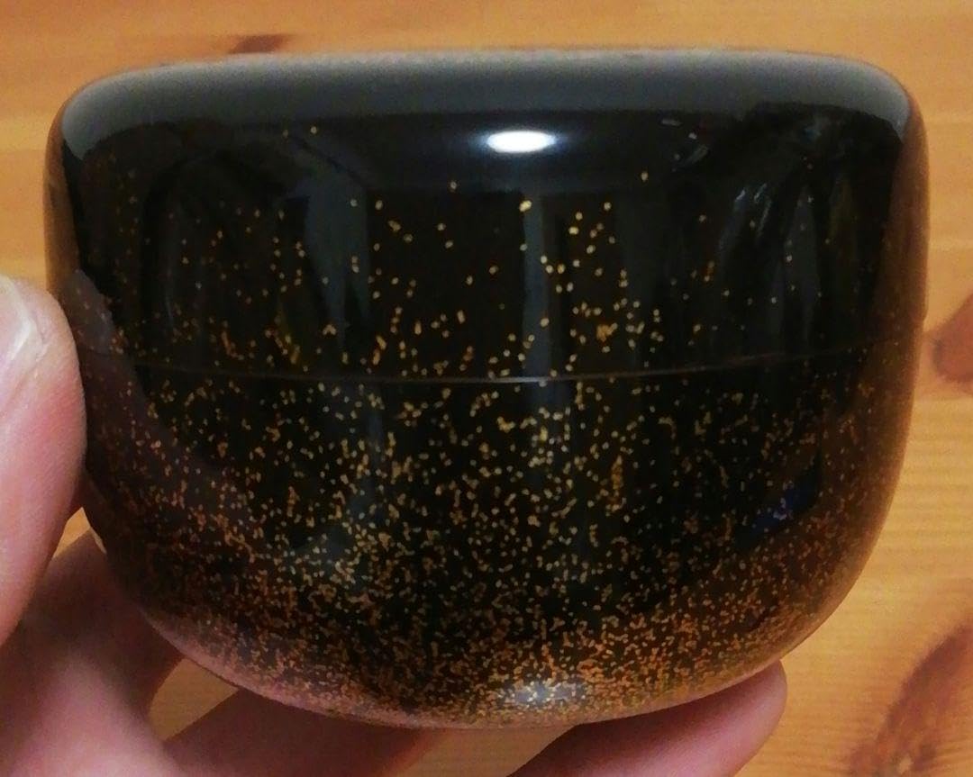 Amazon.co.jp: 抱悦作 加州 描金 詰平目 梨地 棗 共箱 茶道具 : Toys