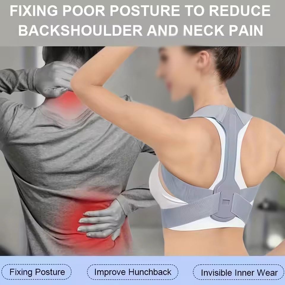 Adjustable Back Shoulder Posture Corrector Belt Clavicle Spine Support Reshape Your Body Home Office Sport Upper Neck Brace