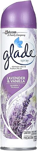 GLADE Ambientador en aerosol, lavanda y vainilla, 8 onzas (paquete de 7)