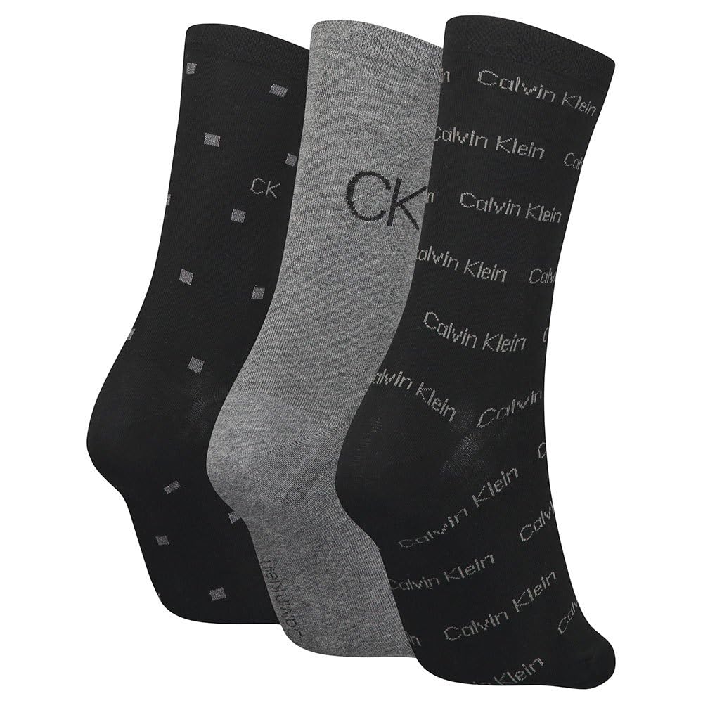 Calvin Klein Women's Lurex Socks Gift Box 3 Pack