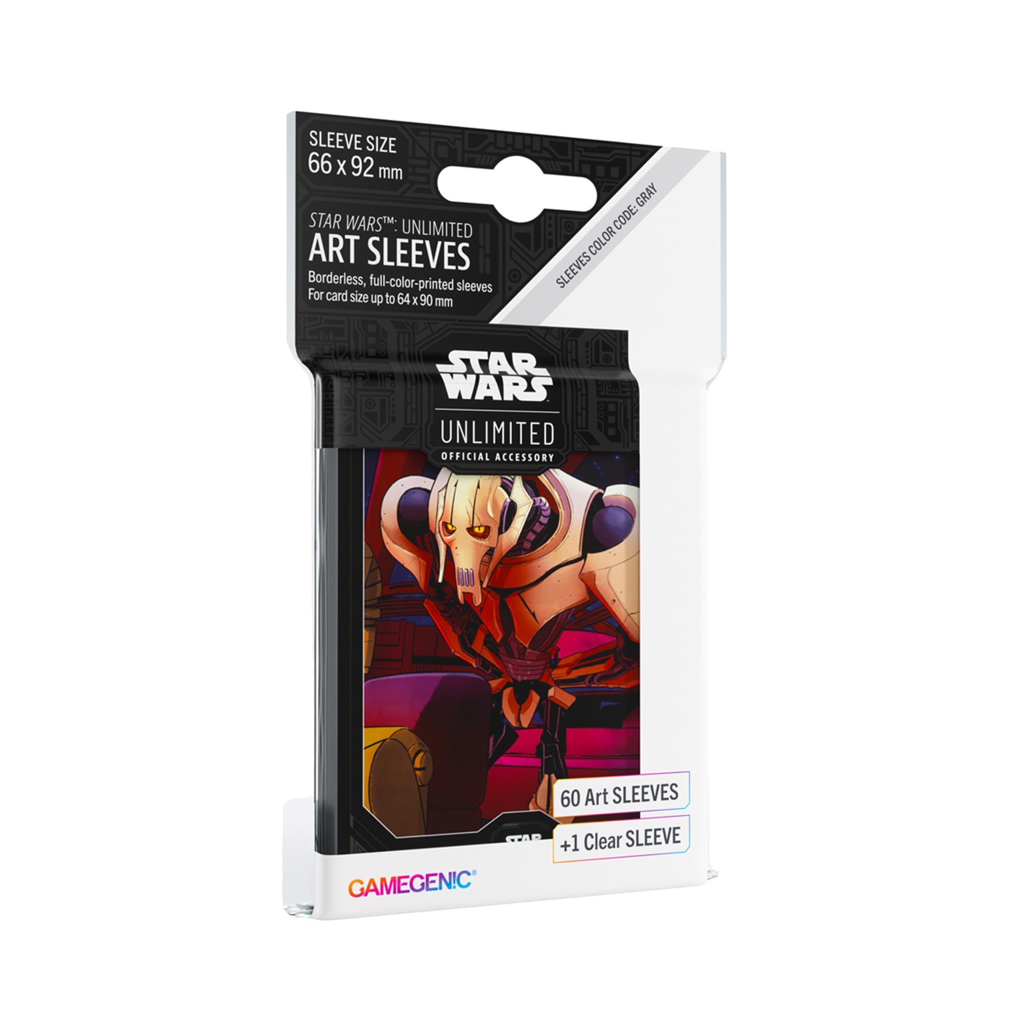 Star Wars Unlimited General Grievous Art Sleeves, exact product listing photograph