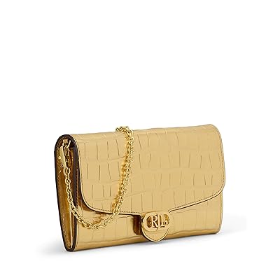 Lauren Ralph Lauren Croc embossed Medium Adair Crossbody Wallet Women