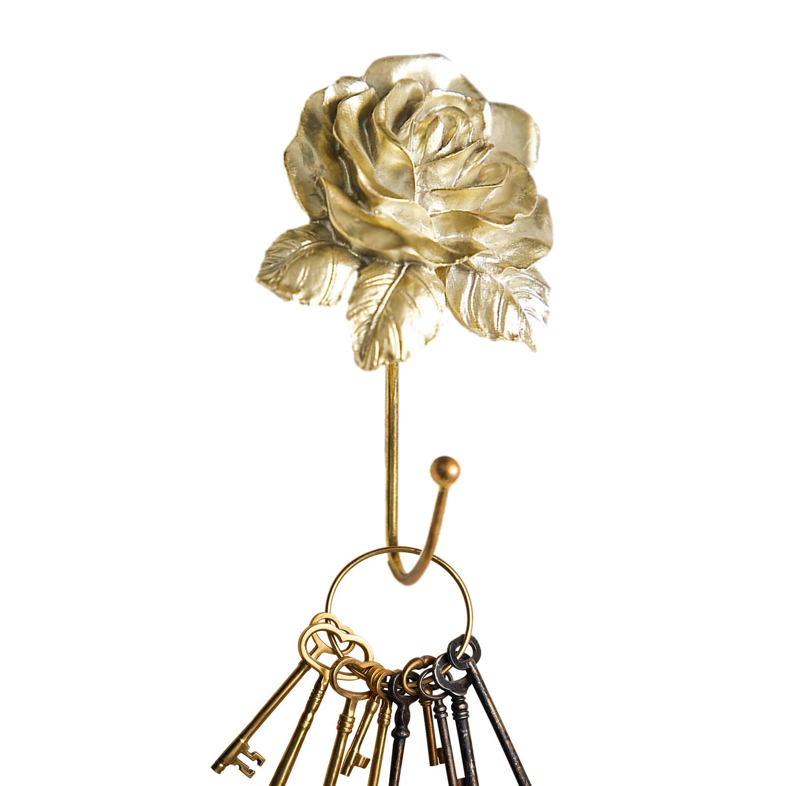 Patère florale en relief ORO une étagère décorative haut de gamme