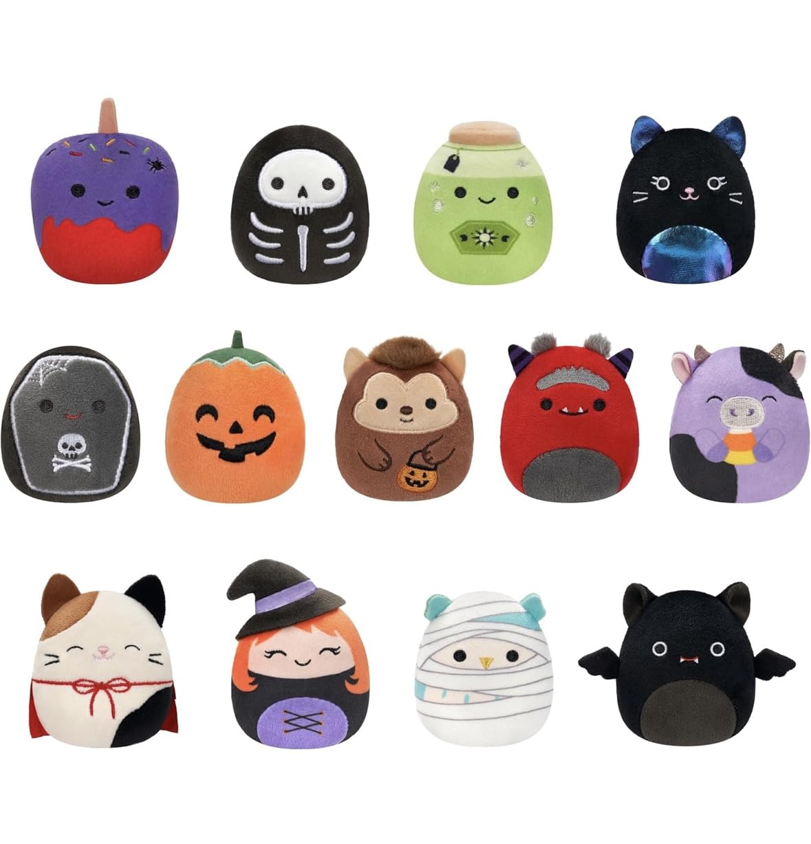 Micromallows Squishmallows - Calendario originale per conto alla rovescia di Halloween, confezione da 13