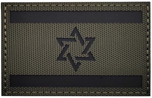 Parche reflectante de bandera de Israel táctico israelí IL militar IR moral, parches de bucle para coser insignias, apliques de hombro para ropa,