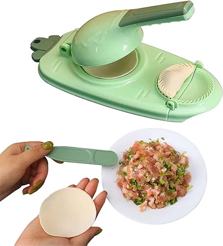 Máquina de dumpling 2 en 1 artefacto de piel de dumpling DIY dumpling juego de moldes multifunción máquina de dumpling portátil para dumpling y