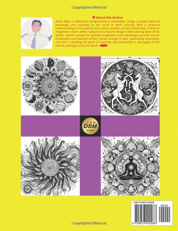 Miniatura 2 de Celestial and Cosmic Designs DBM Coloring Book 25 for Adults