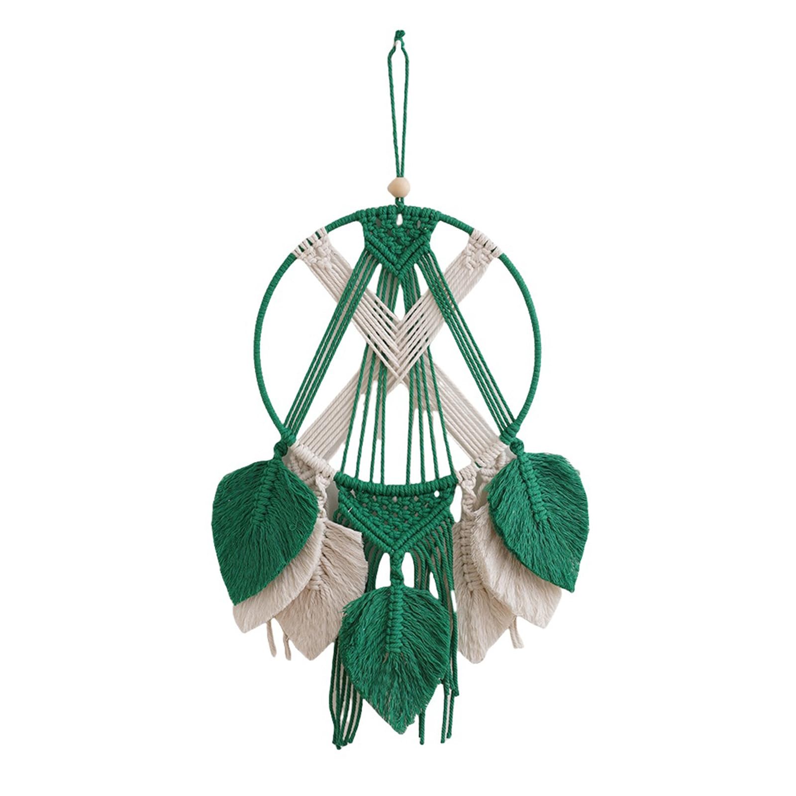 Elnwnnkc Farmhouses Cotton Rope Handwoven Dreamcatchers for Bedroom and Living Room Wall Decors Tassels Macrames Tapestrys Spiritual Wall Hanging Ornament