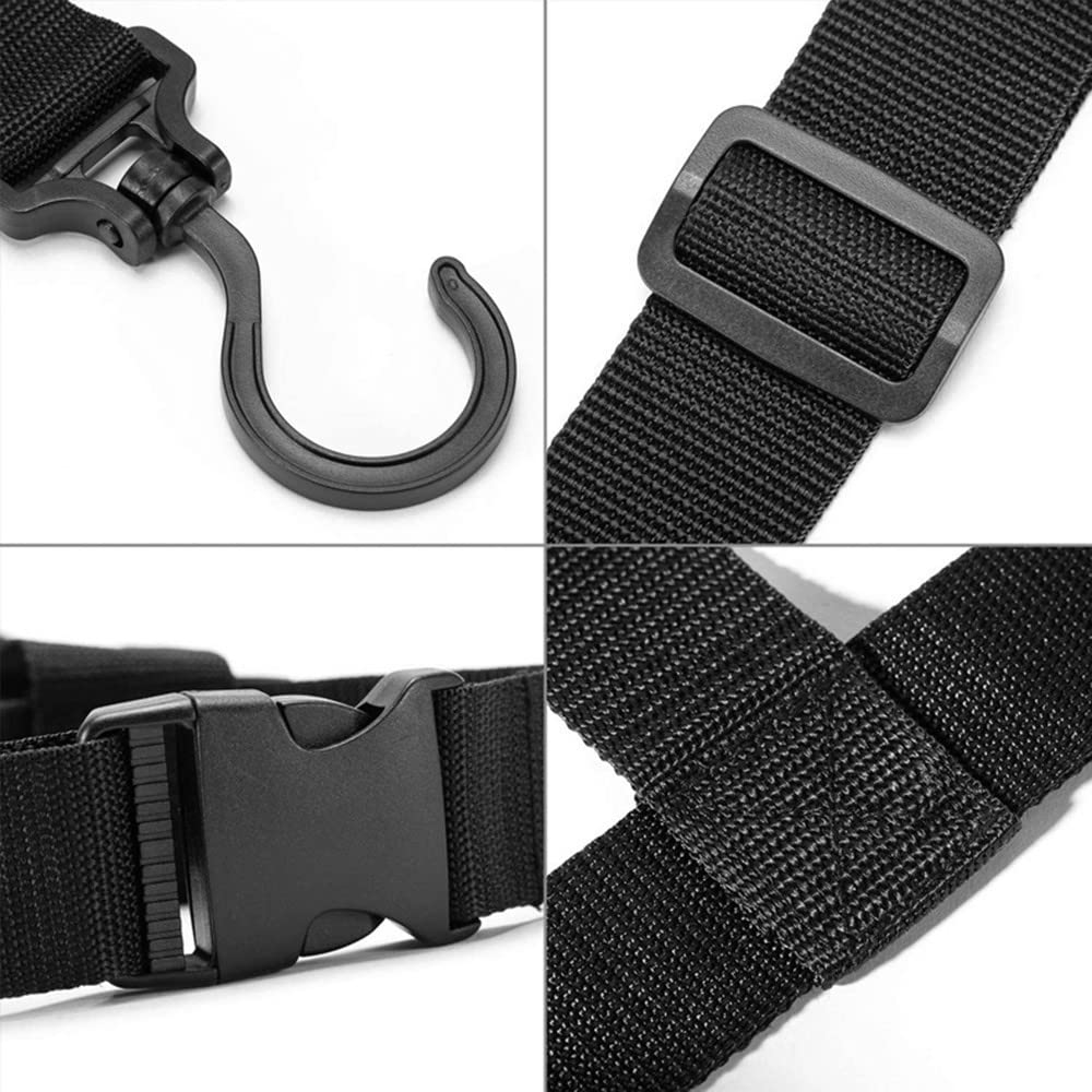 DONGKER Lot de 2 cintres pour bottes de pêche, cuissardes réglables avec crochet pivotant 360°