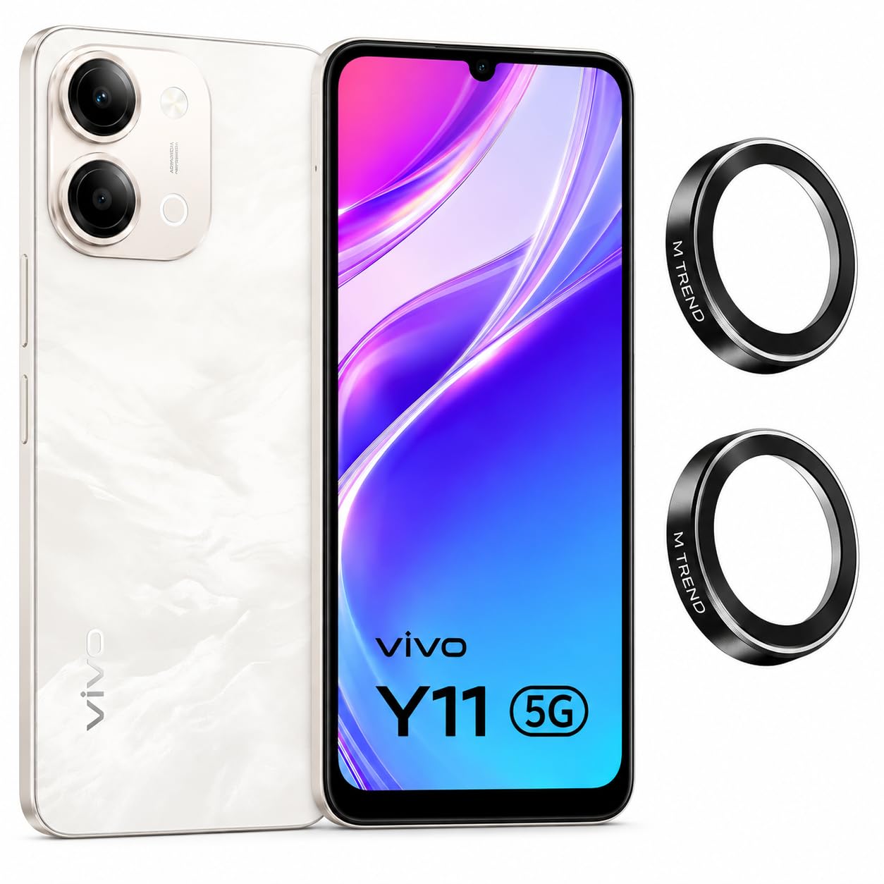 M TRENDS Camera Lens Protector for Vivo Y11 5G, Black - Image 1