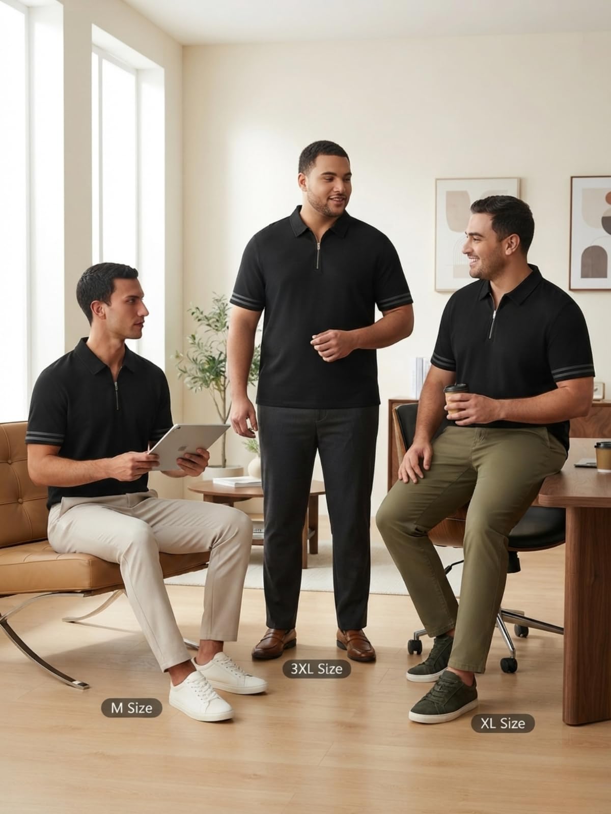 Leriya Fashion Koszulka męska | Męska koszulka polo | Zwykła | Styl Casual | Pół rękawa | Męska koszulka z polibawełny Slim Fit Solid (dostępna w dużych rozmiarach)