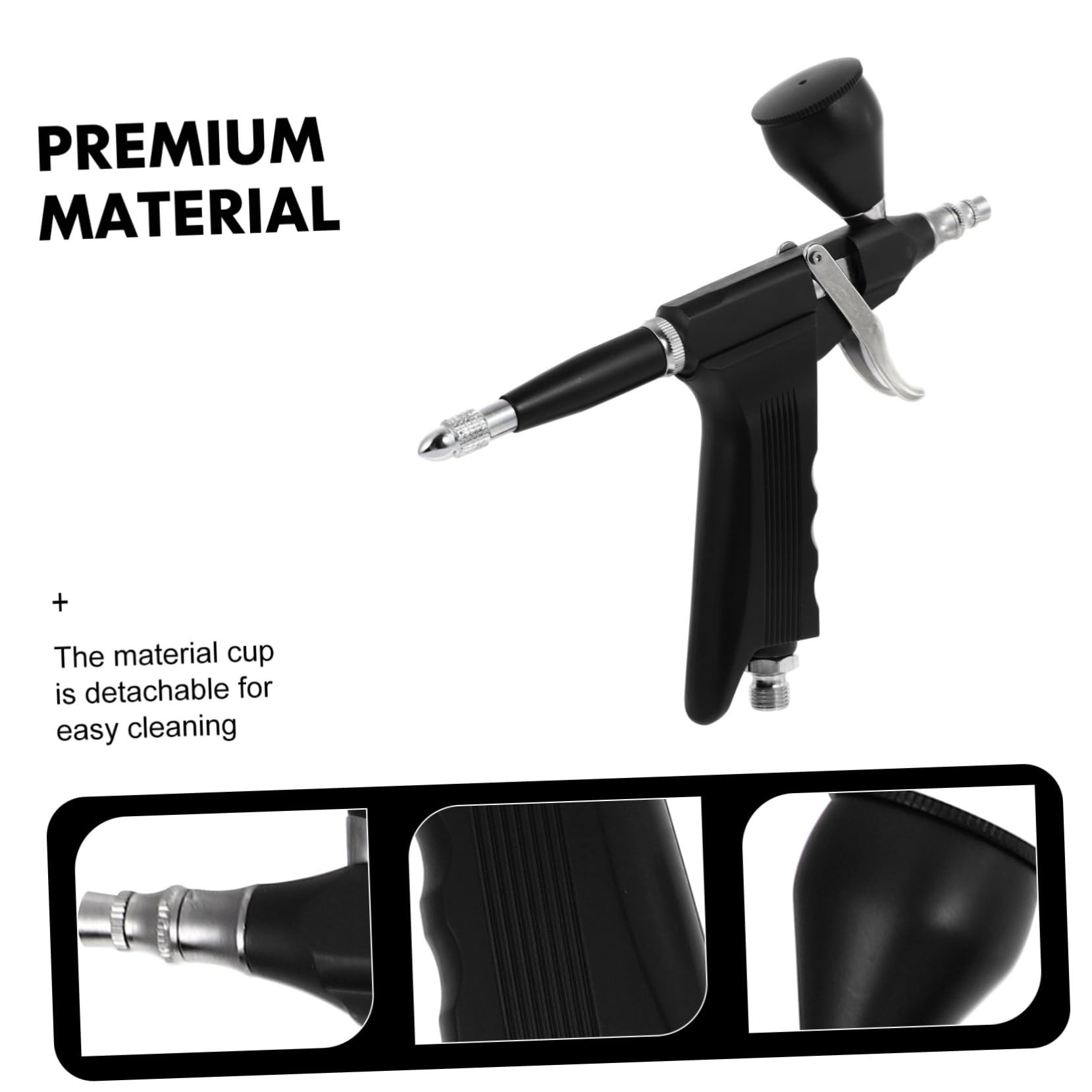Kit Aerografo Portatile Ergonomico per Modellismo e Decorazioni Completo per Pittura Uniforme e Finitura Adatto Nail Art Tatuaggi Cake Design e Arte Corpo