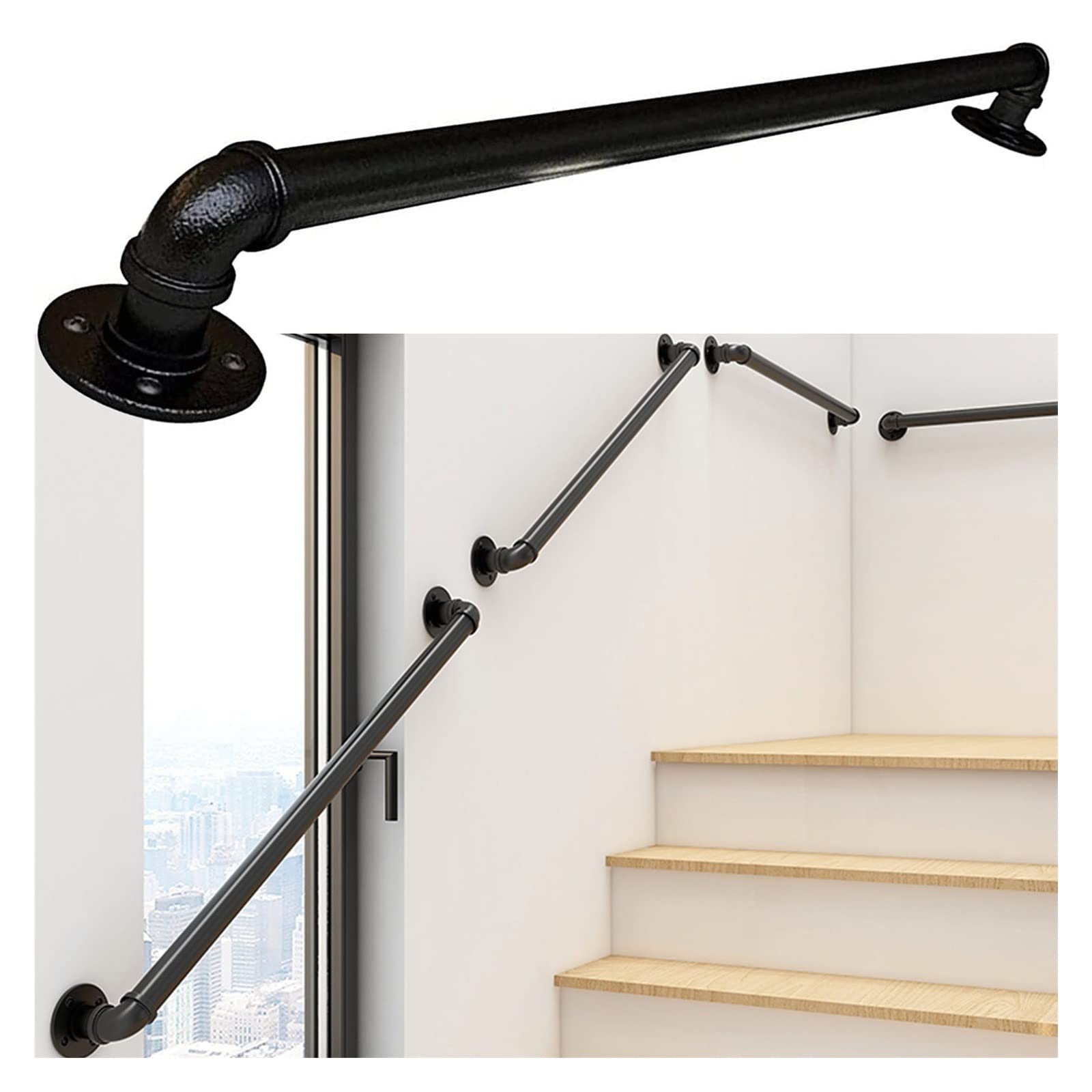 Main courante pour escalier intérieur et extérieur, rampe de marche antidérapante 200cm