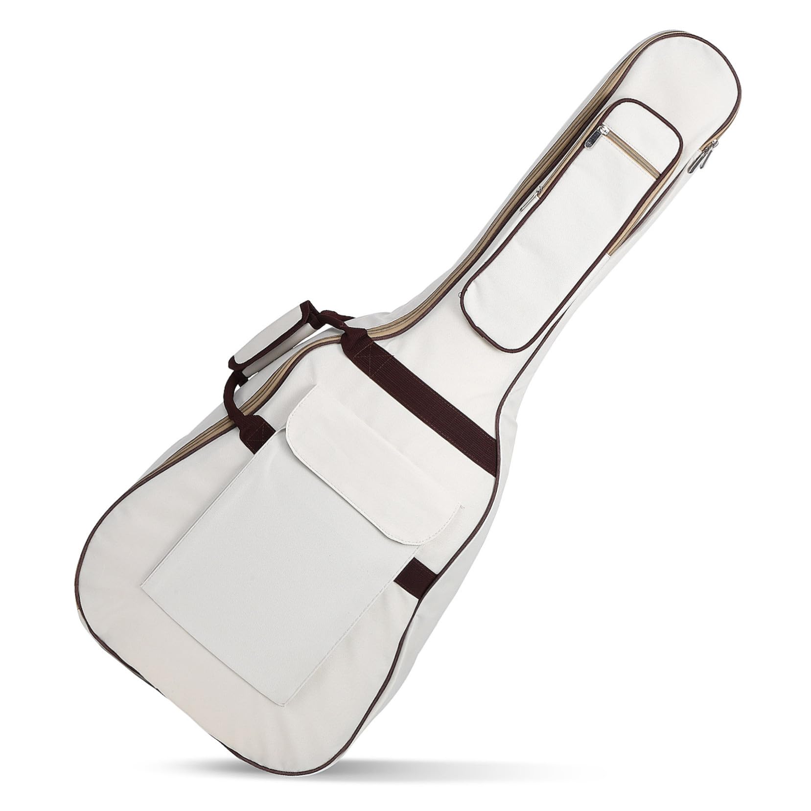 Borsa per Chitarra Classica 40/41 Pollici Oxford Beige Imbottita | Capacità Ampia, Protezione dagli Urti, Design Versatile, Custodia per Strumenti Musicali