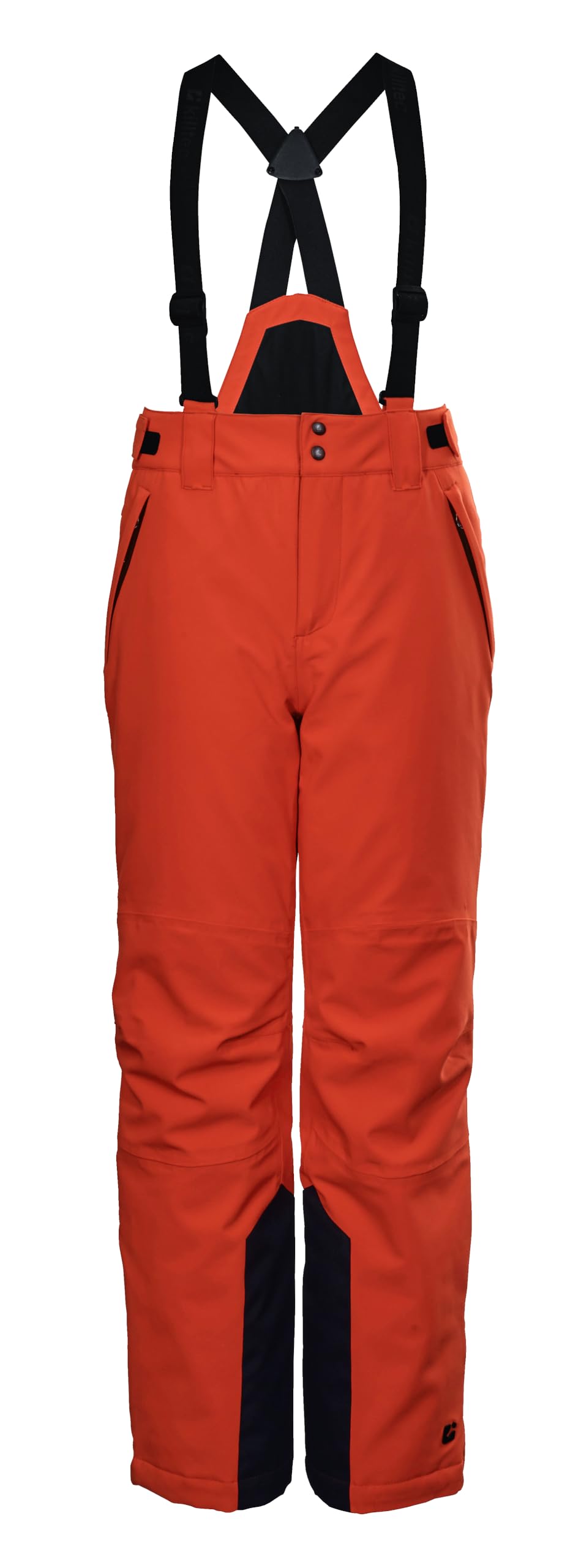 Killtec Jungen Funktionshose/Skihose mit abzippbarem Latz KSW 79 BYS SKI PNTS, dunkelorange, 128, 37310-000