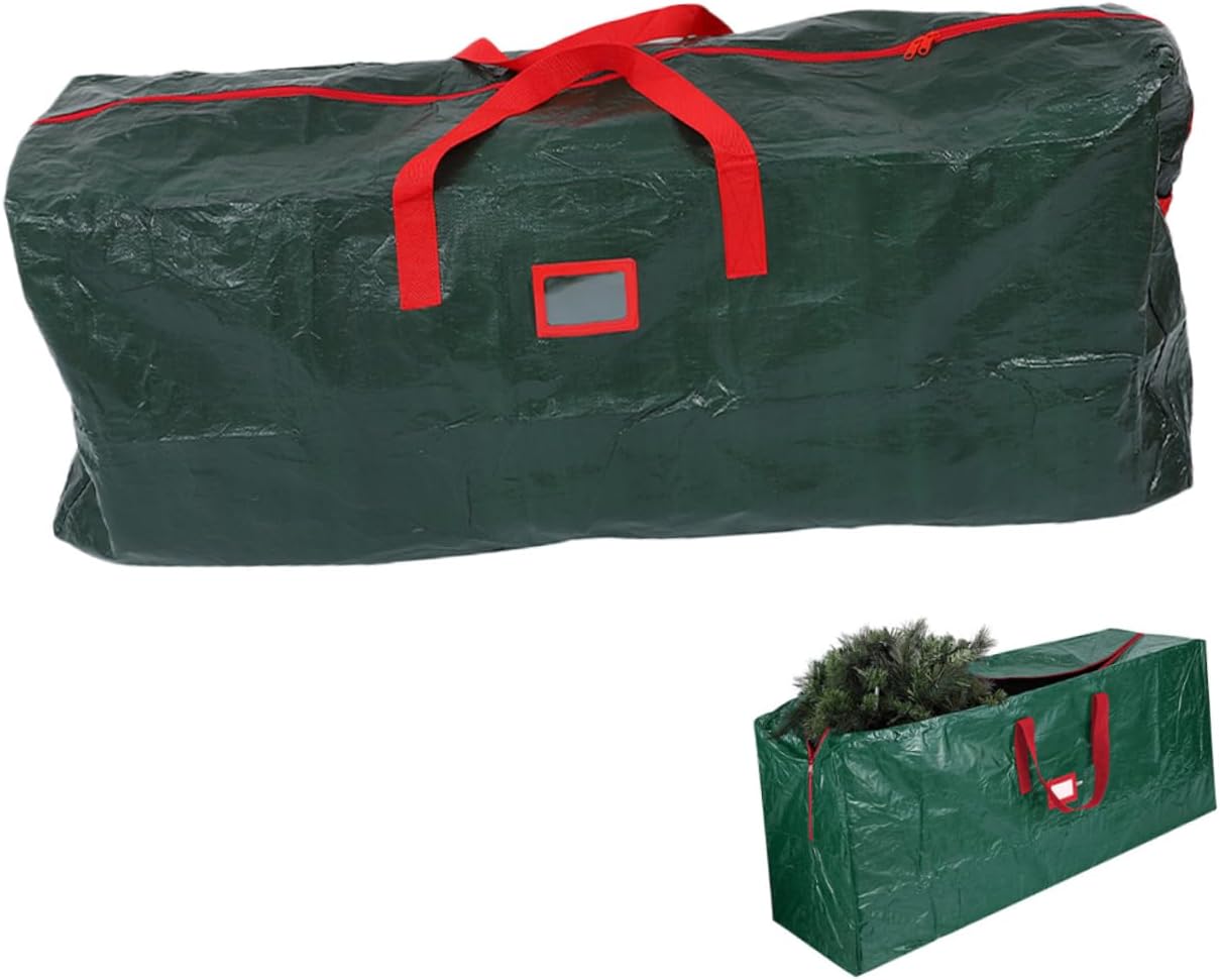 Kisangel Christmas Tree Storage Bag Large Capacity Holiday Tree Pouch for Safe Storage Oxford Material for Seasonal Decorations