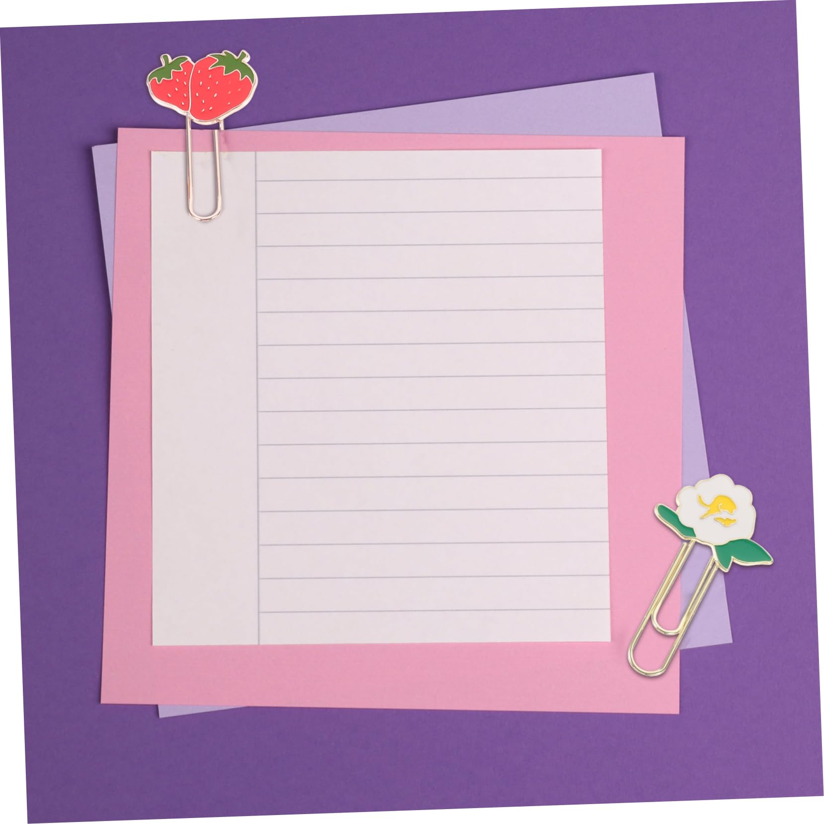 HOMSFOU 5 Set Segnalibro Di Clip Di Carta Da Frutto Clip Di Carta Decorativa Graffetta Per Fogli Ufficio Adornare Graffette Creative Clip Di Carta Da Lega Di Zinco 6 Pezzi*5