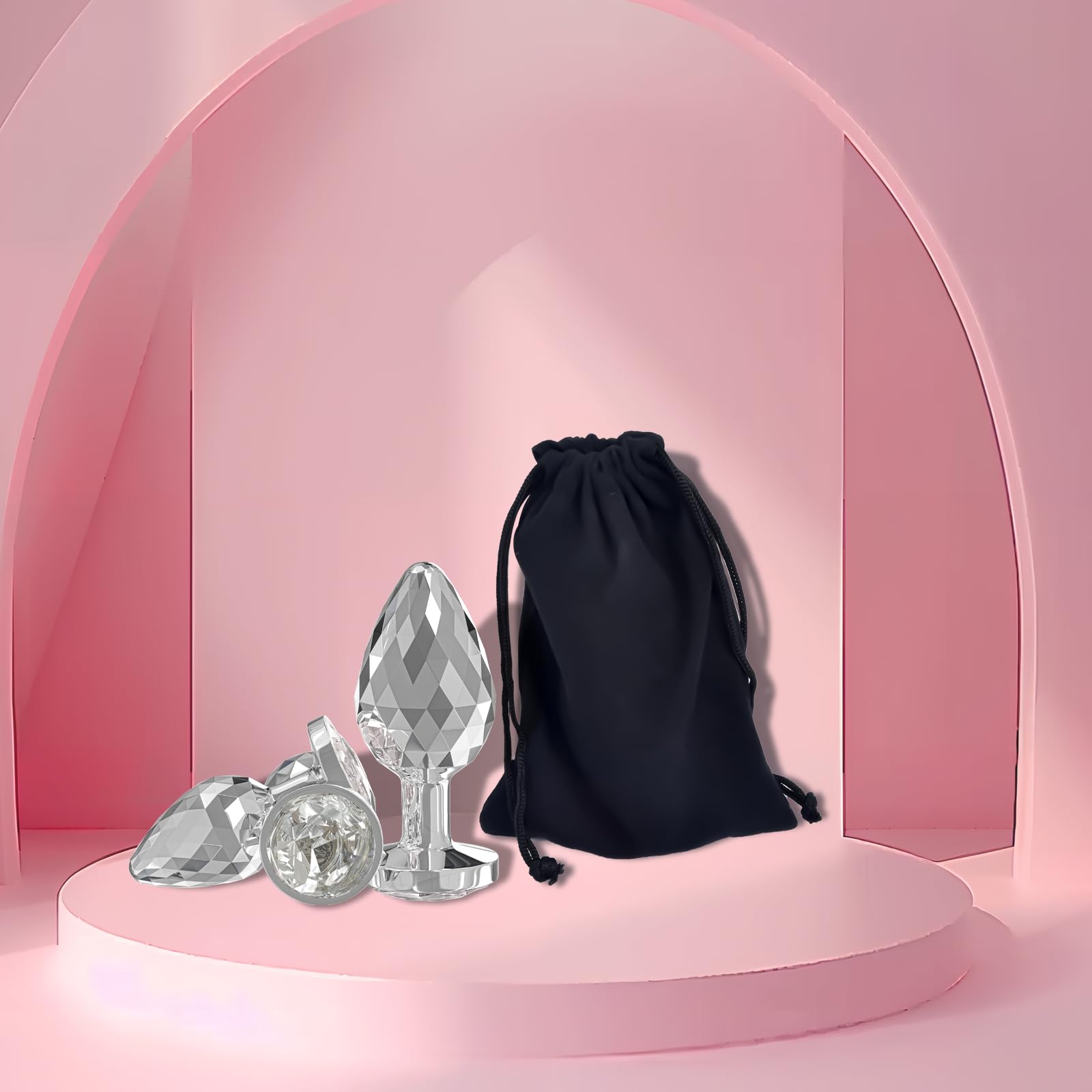 Anal Plugs Small Butt Plug for Beginners,Adult Aanl Toys with Heart-Shaped Jewelry Base,G Spot Sex Toy Anal Sex Adult Toy for Beginner Adult Unisex Women and Men Couple (Small Pink): Silver