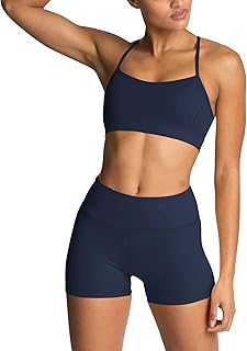 Women's Workout Sets 2 Piece Yoga Outfit High Waisted Biker Shorts Leggings Sports Bra Gym Fitness Clothes Tracksuit