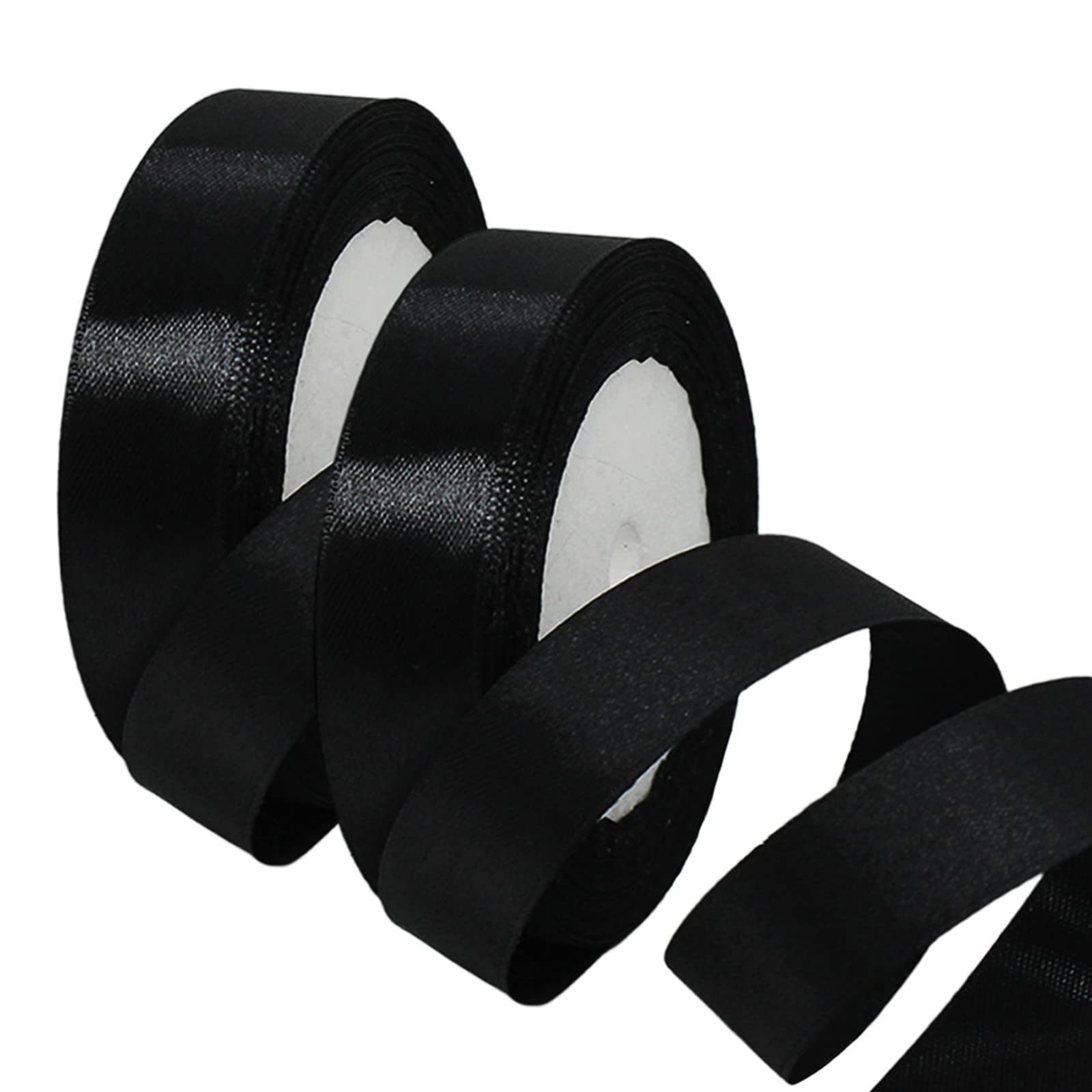 50mm Wide White Ribbon Thick Wedding Car Ribbon 22m, 2 inch Thick White Satin Ribbon for Gift Wrapping Wedding Car Christmas Birthday Cake Hair Bow Florist Bouquet Crafts Decorations — view 45