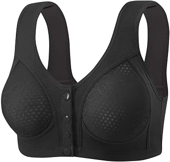 Moona Front Closure Bras for Seniors 2025 New Wirefree No Underwire Bralette Daily Comfort Breathable Seamless Bras