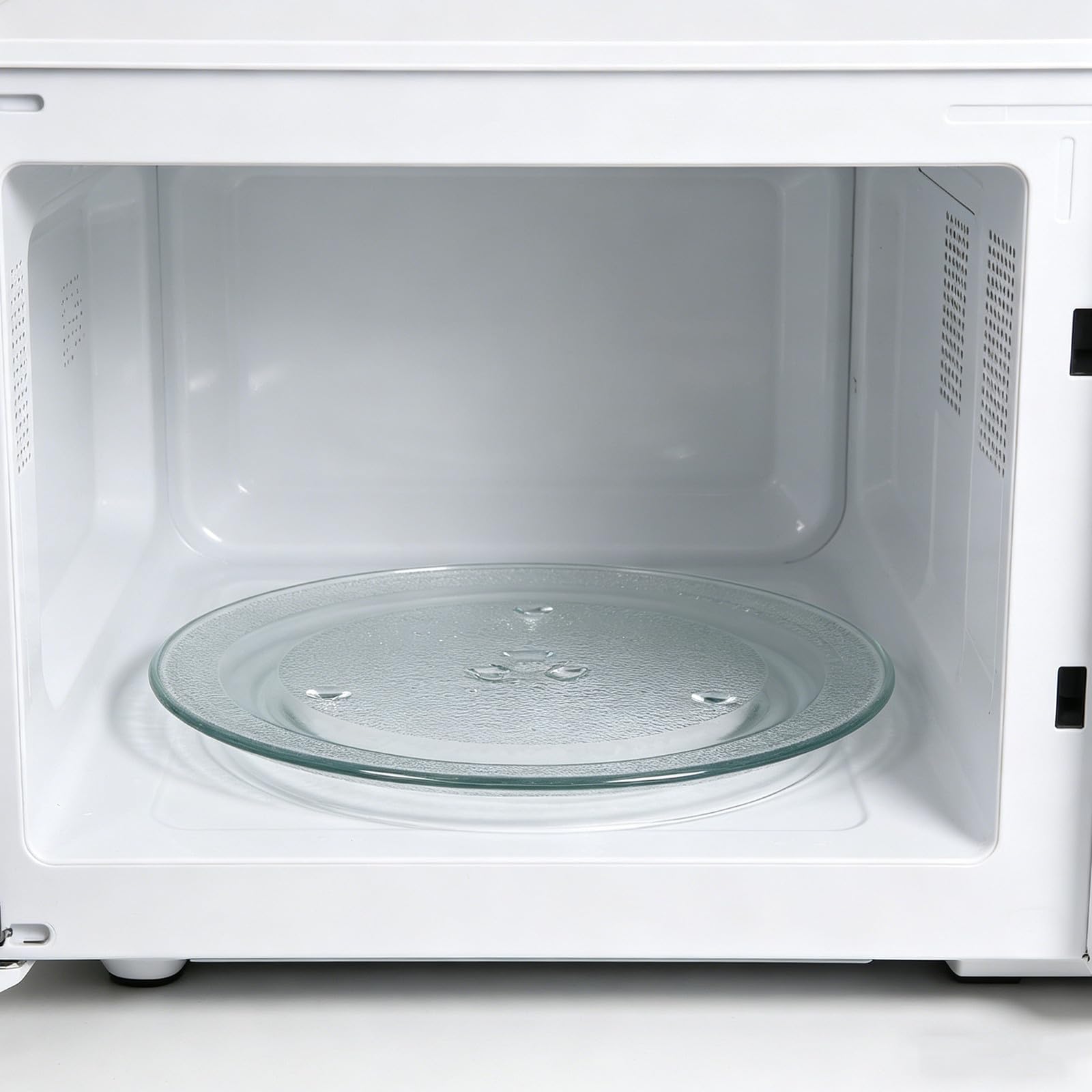 Plato giratorio de vidrio para microondas: Plato giratorio de repuesto para recalentar y cocinar alimentos en el horno, 31,5 cm/12,4 pulgadas.