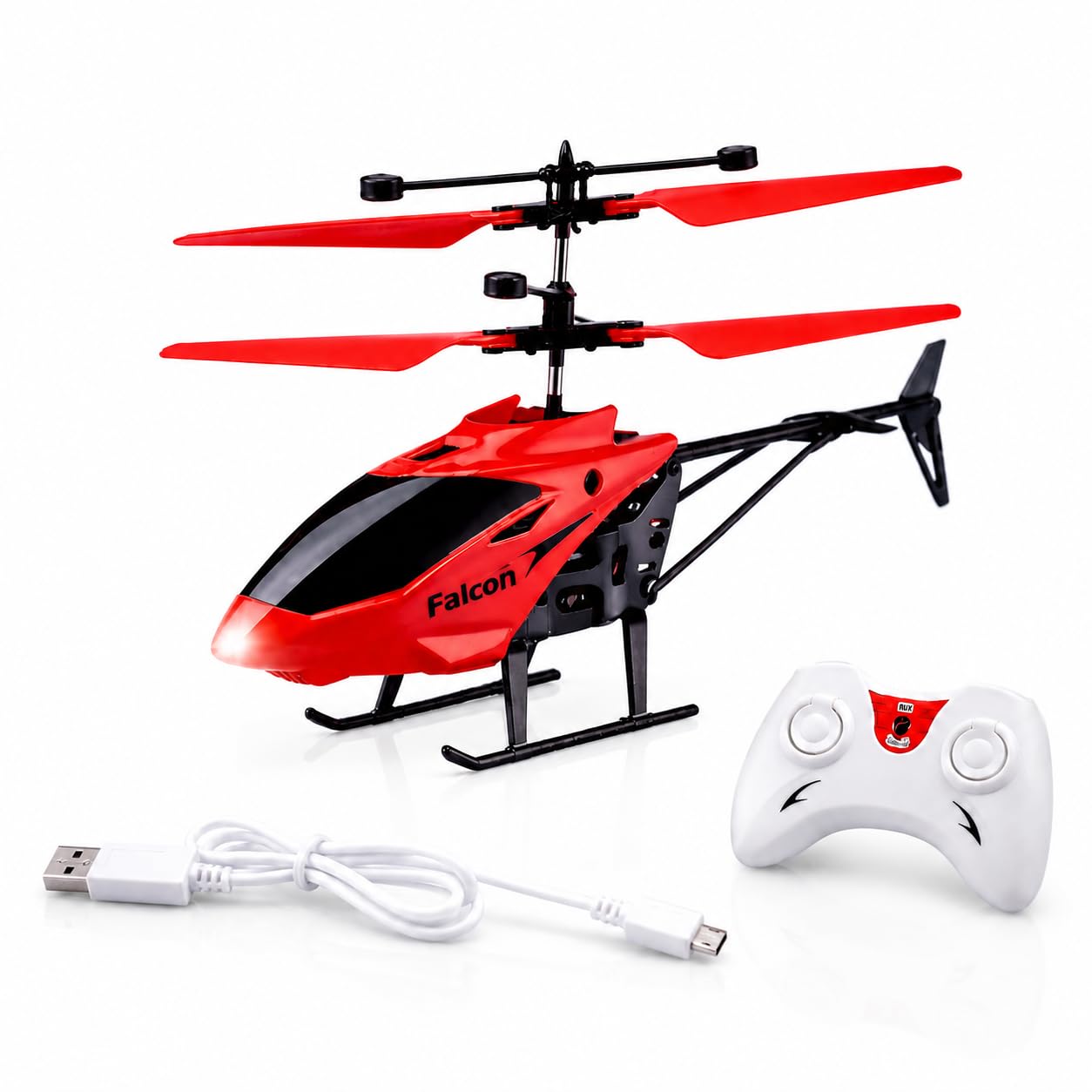 Upgraded 5.1 Gravity Sensor Helicopter Toy for Boys Age 4+, Safety Sensor, 320 RPM Motor, 2.6 Remote, Rechargeable Battery, LED Lights I Pack of 1 (Red Cherry Colour)-image-17