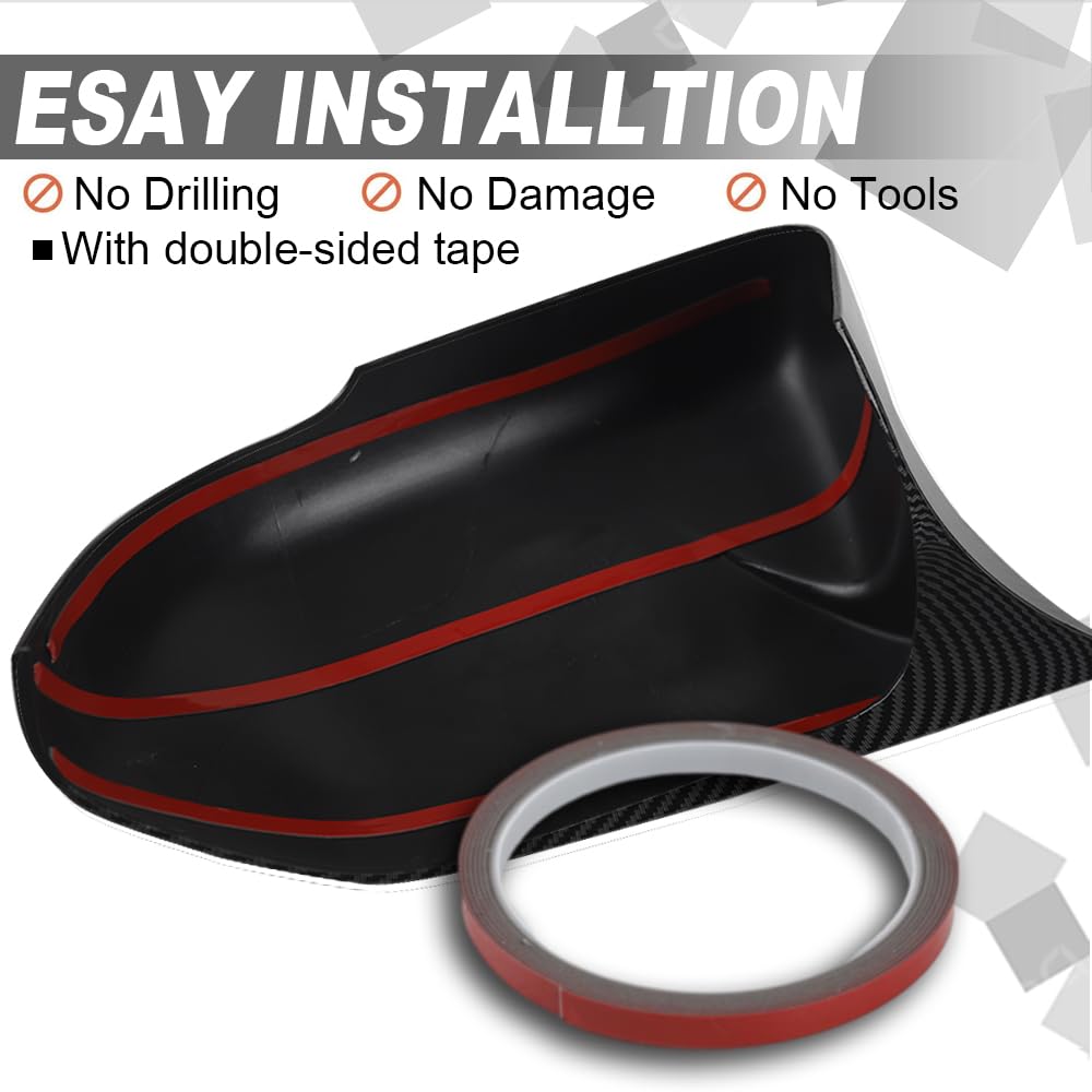 BOYUER 2 tapas protectoras de ABS para espejo retrovisor lateral de coche, accesorios exteriores para Toyota Corolla 2020, 2021, 2022, 2023, 2024, 2025, 2026, 2019-2025 (negro piano)