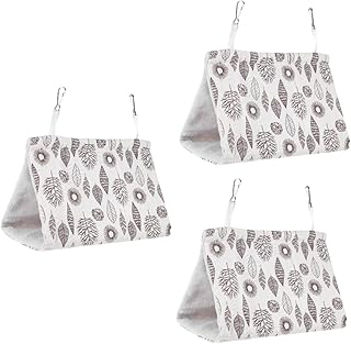 POPETPOP 3 Pçs Rede Papagaio Periquito Furão Rede Animal De Estimação Papagaio Cabana Cama Chinchila Esconderijo Cabana Cama De Flanela Papagaio Confortável Cama De Pássaro Gaiola De