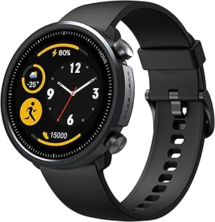 Relógio Smartwatch Mibro A1 1.3'' Tela Sensível ao Toque, Versão Global, SpO2, monitor de frequência cardíaca e de sono, 5ATM à prova d'água Moda Bluetooth Esporte Relógio Inteligente para Android iOS