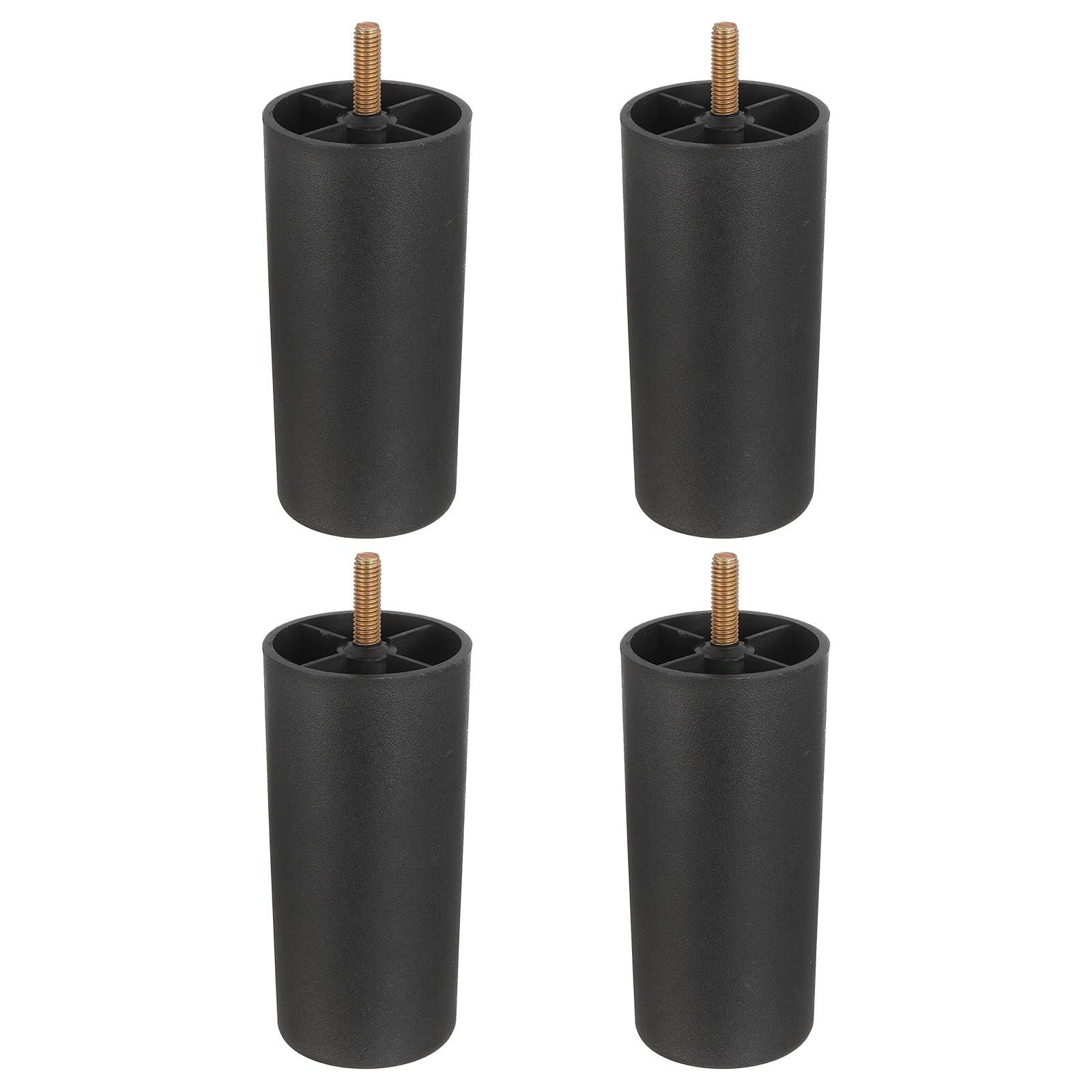 Patas negras para muebles de 4.72 x 2.28 pulgadas perfectas para actualizar el tocador