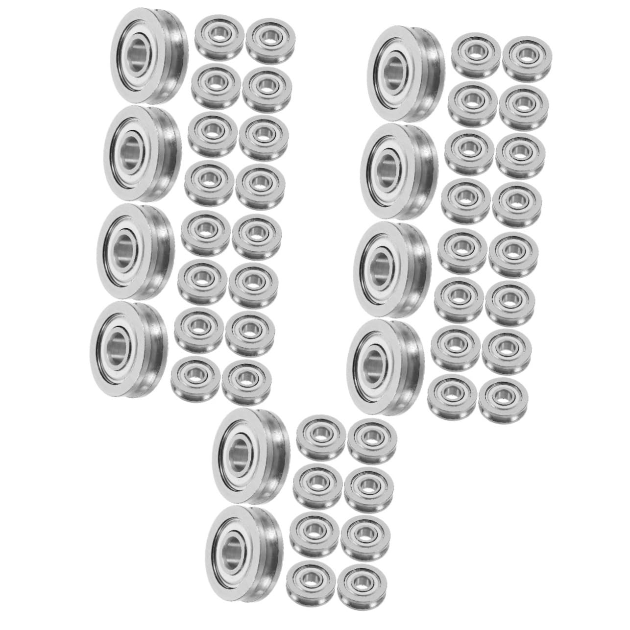 SOLUSTRE 50piezas Ruedas De Rodamiento u Forma Para Impresoras Accesorios De Ruedas De Soporte Duraderas y Fáciles De Instalar Para Modelos De Impresoras