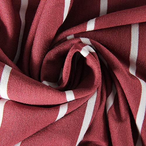 Image of Roselux Women Sleeveless Scoop Neck Striped Maxi Sundresses Loose Racerback Long Dress