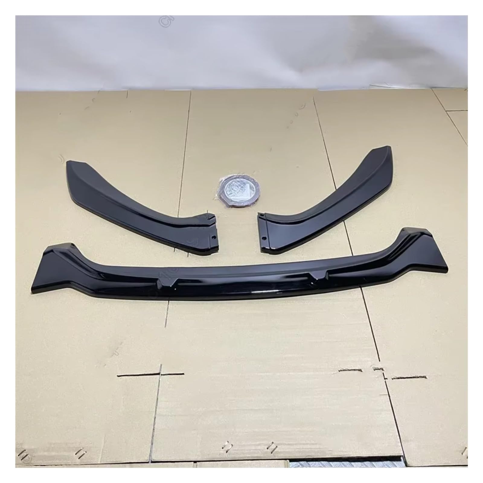 Lèvre De Pare-Chocs Avant pour BMW Série 1 F20 F21 118i 120i M135i M140i LCI 2015-2019 M-Pack Voiture Pare-Chocs Avant Lame Diffuseur Kit Carrosserie Spoiler Becquets Avant(Gloss Black)