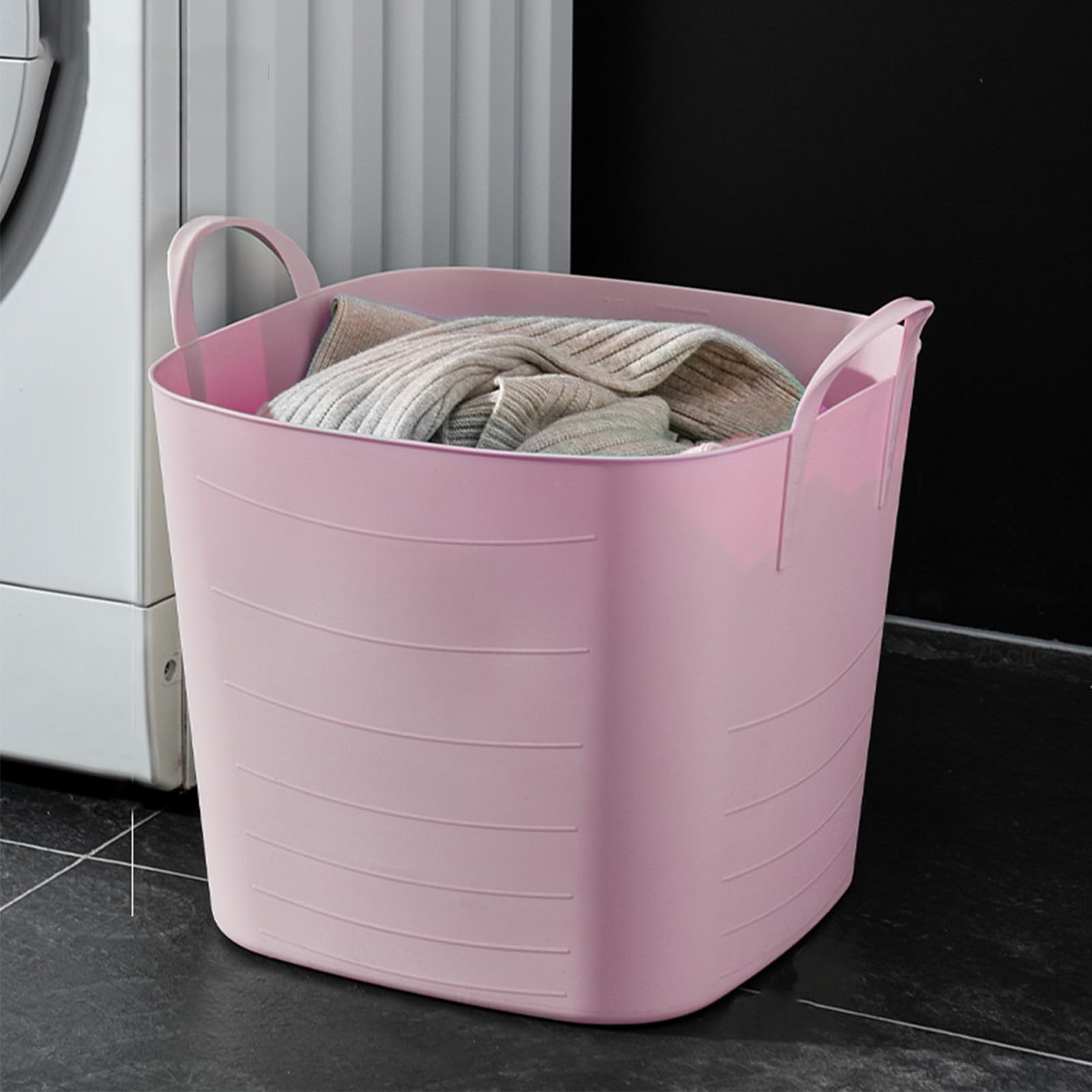 Household Large-Capacity Plastic Dirty Clothes Bucket, Dirty Clothes Basket, Toy Storage Basket, Clothes Basket, Dirty Clothes Basket, Clothes Laundry Basket